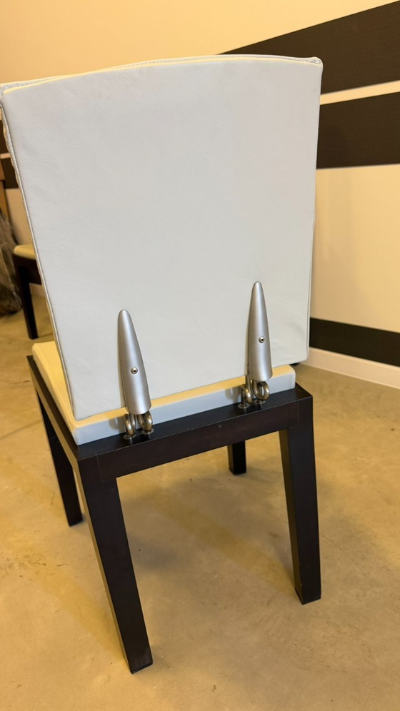 Image 1 of Sedie da pranzo vintage Giorgetti di Massimo Scolari - Set di 8