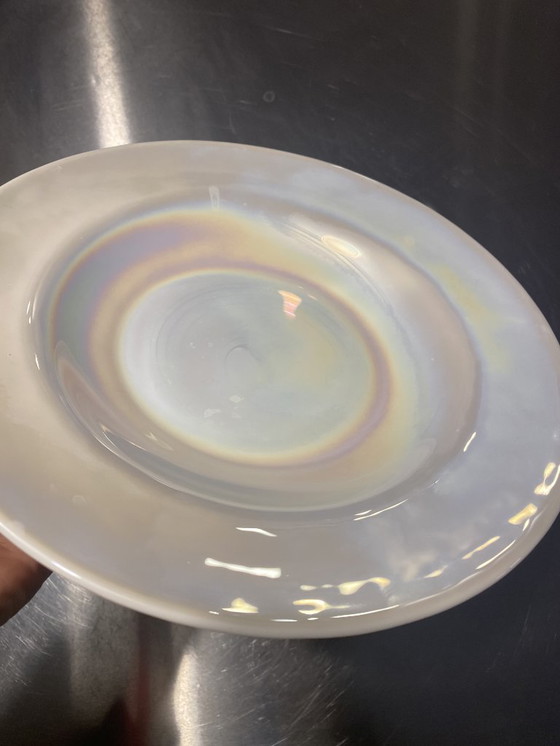 Image 1 of 12 Murano glass and mother-of-pearl design plates