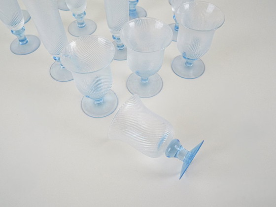 Image 1 of Set di bicchieri in vetro, design italiano, anni '70, produzione: Italia