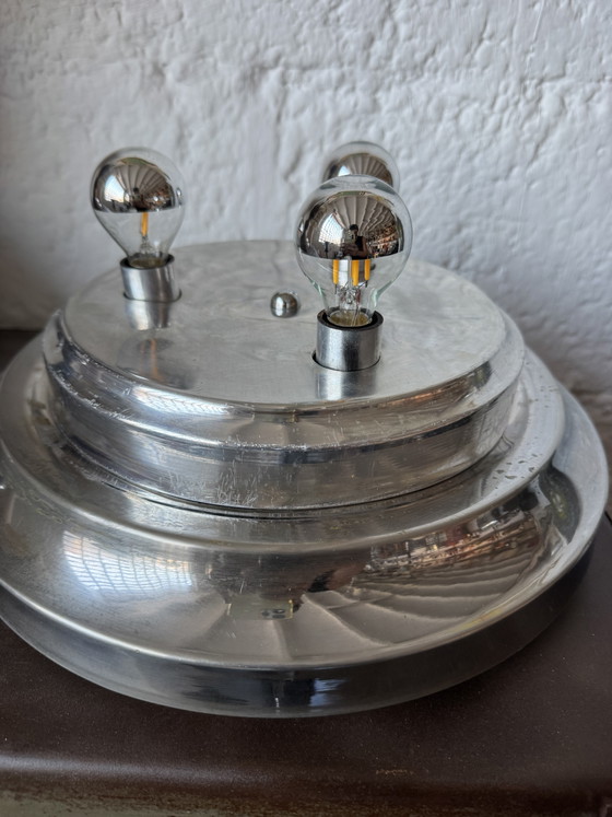 Image 1 of 1970s Space Age bubble glass table lamp