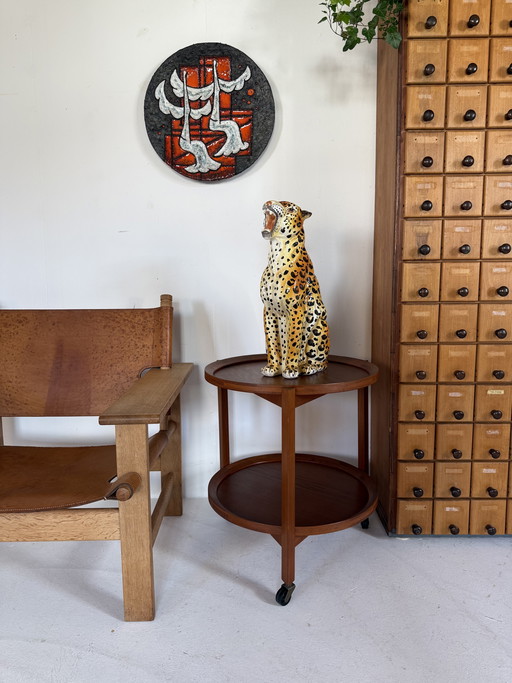 Vintage ceramic leopard, Italy '60s