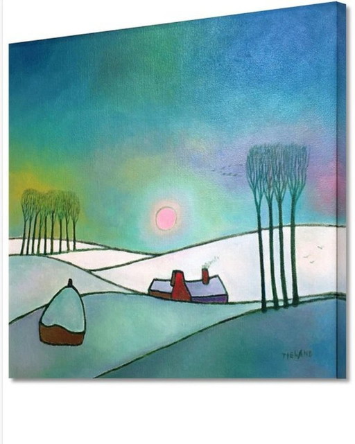 Toon Tieland---Village in Winter (on canvas)