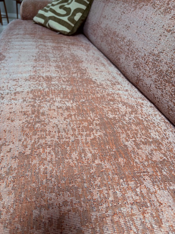 Lachsrosa Leolux Guadalupe Sofa, Ecksofas, Wolle, Andere (Foto 6 von 6)