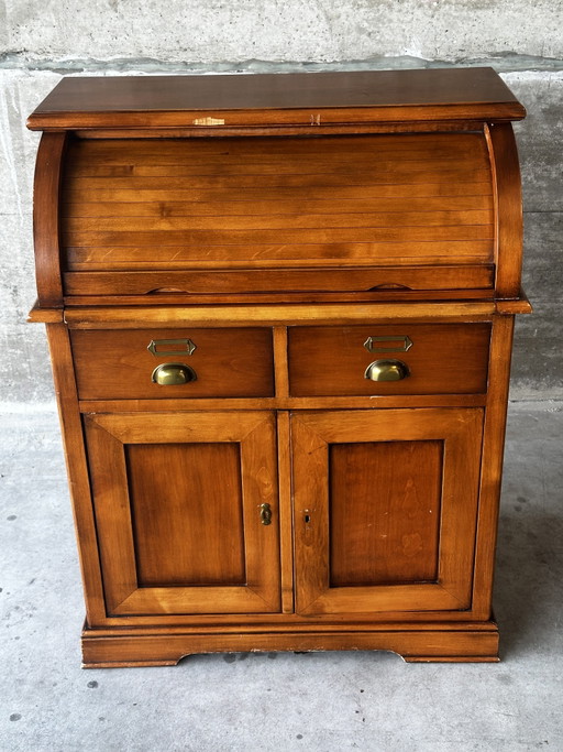 Roltafel van kersenhout – Klein opbergbureau, tweede helft van de 20e eeuw – Wood
