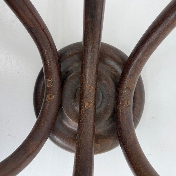 Image 1 of Perchero antiguo de pared de madera curvada de Thonet, década de 1930.