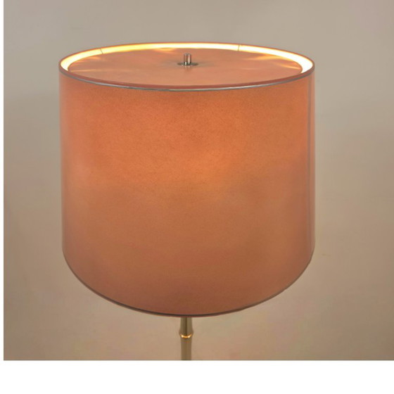 Ingo Maurer ML1F Lampadaire Bambou Années 60 Mid Century Chrome (photo 2 of 7)