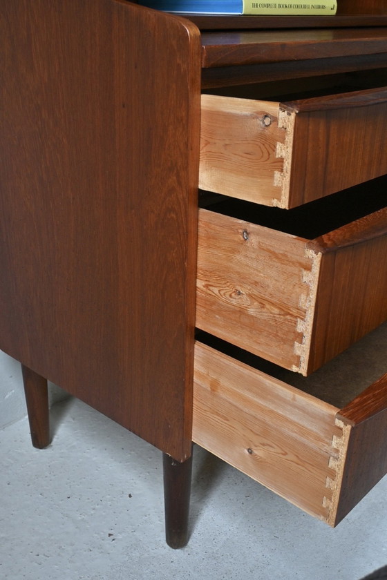 Image 1 of Scrivania/toletta di design danese con specchio nascosto