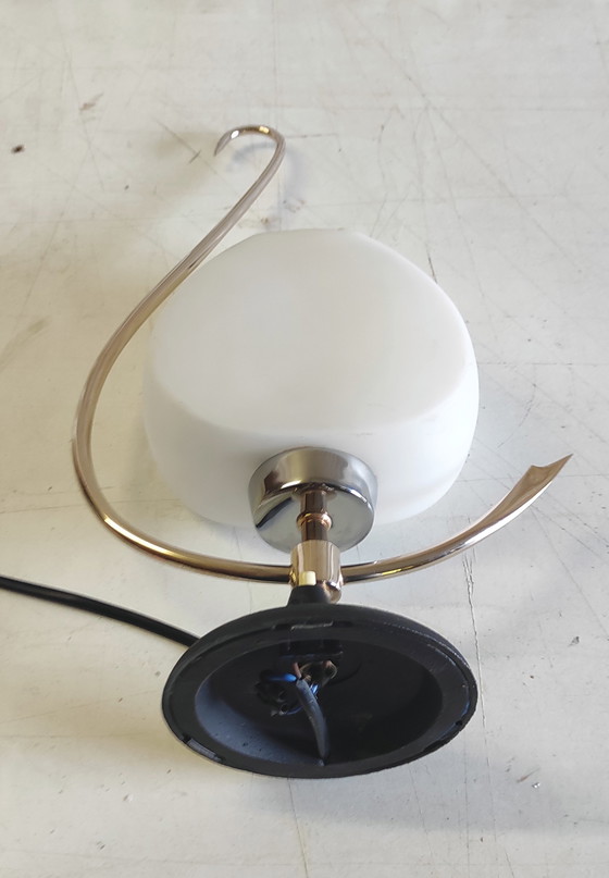Image 1 of Arlus table lamp in brass and opaline glass - 1950s/60s