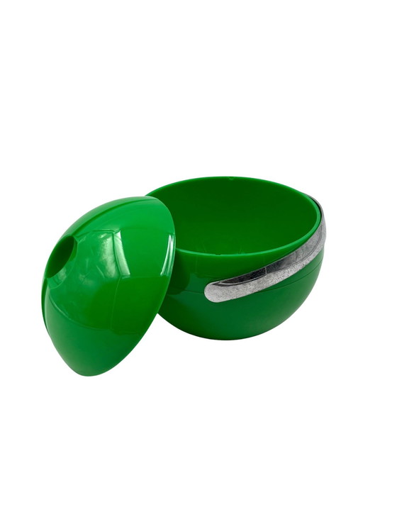 Image 1 of Space Age Green Ice Bucket, Guzzini Italy, ca. 1970s