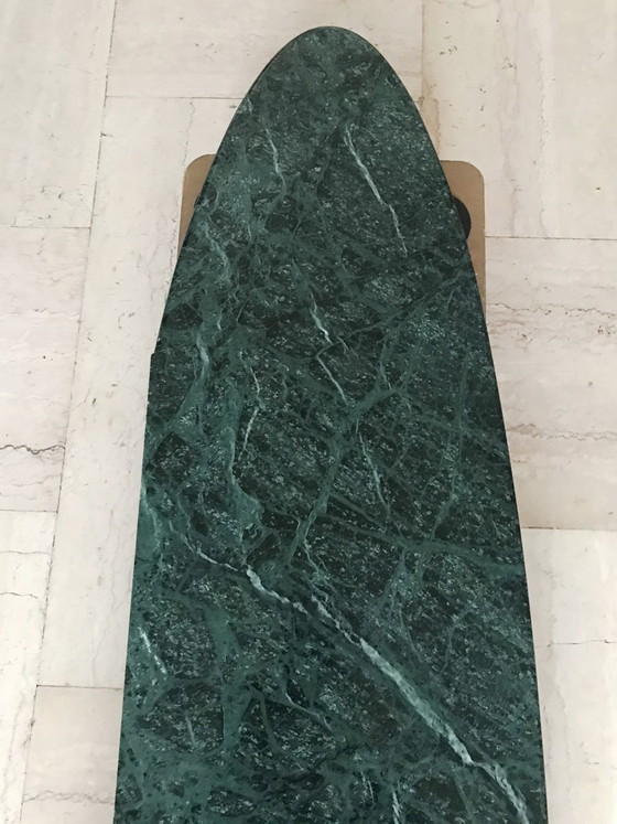 Guatemala Green Marble Console, 1960s – Brass (photo 6 of 12)