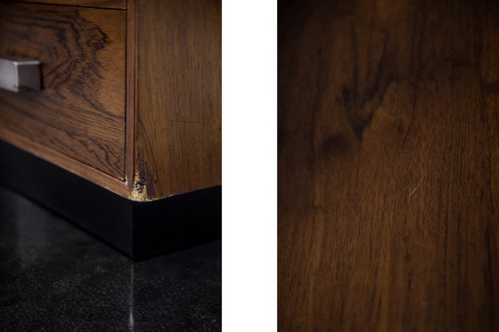 Image 1 of Vintage Mid-Century Scandinavian Modern Ambassador Console with Mirror from Fröseke Nybrofabriken Ab, 1970s, Set of 2