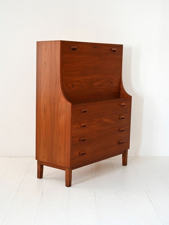 Image 1 of Secrétaire Vintage en Teck par Børge Mogensen pour Søborg Møbler, Danemark