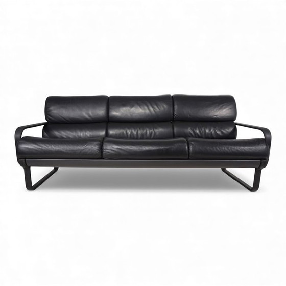 Image 1 of Drabert Lobbytop 3-seater leather sofa by Otto Zapf, 1970