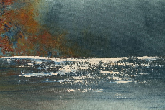 Wildzwemmen bij zonsondergang – Schilderijen & Tekeningen, Canvas (photo 18 of 18)