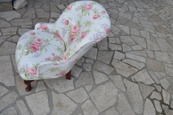 Mid-Century Fabric and Wood Armchair, 1950s – Mid Century Modern (photo 3 of 8)
