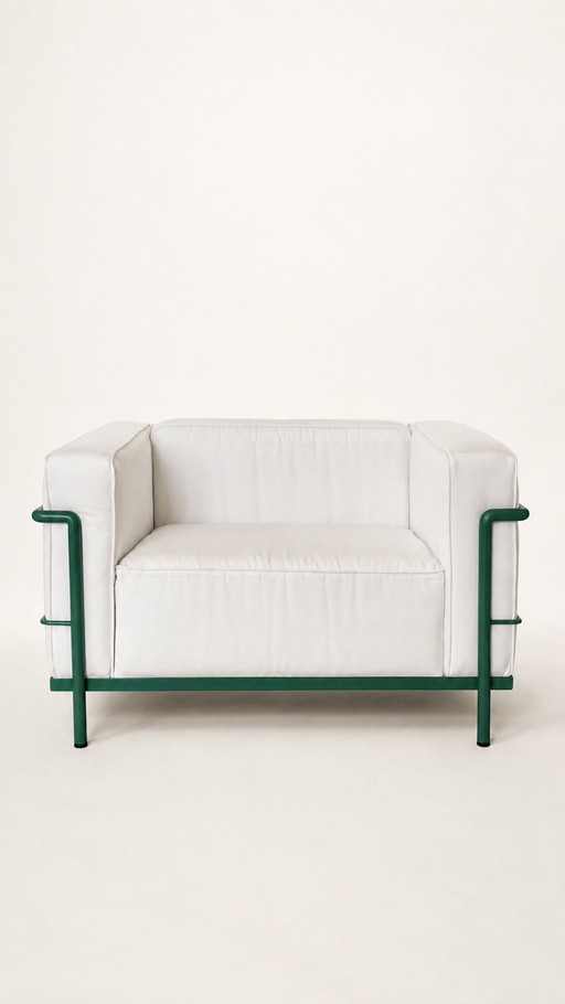 2 LC3 fauteuils van Le Corbusier, jaren 70.