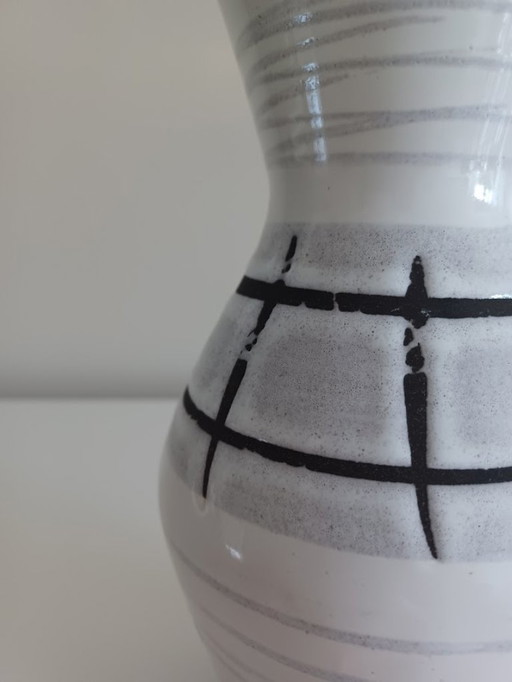 Vase Scheurich Allemagne de l'Ouest 523-21 - céramique Mid Century - design minimaliste
