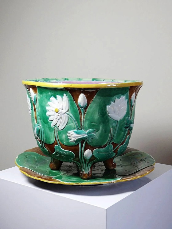Grande Vasi per piante antico inglese in maiolica attribuito a J. Holdcroft circa . – Porcellana (photo 15 of 15)