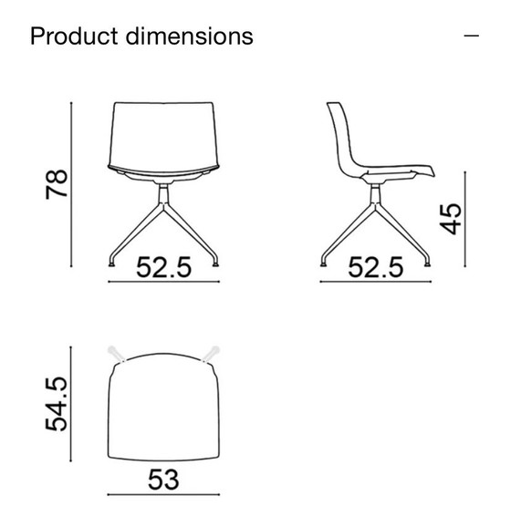 Image 1 of 8x Arper Catifa Dining Chairs