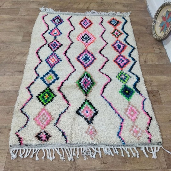 Image 1 of Authentischer Berberteppich – 100 % Naturwolle, handgewebt (175 × 120 cm)