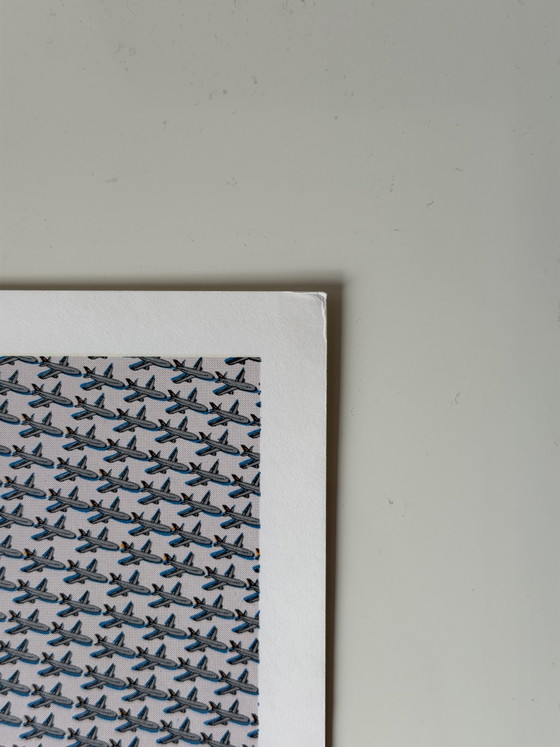 Thomas Bayrle - Zeefdruk - Lufthansa Vliegtuig - Gesigneerd – Litho's & Zeefdrukken, Paper (photo 5 of 8)