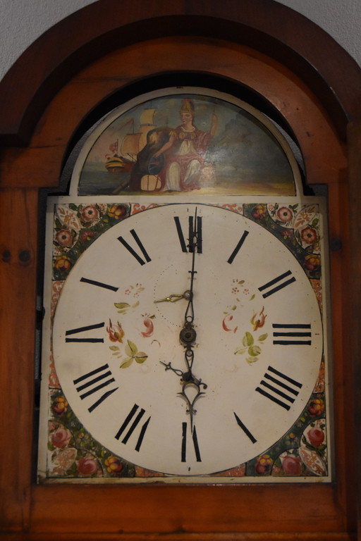 Beautiful Old Wooden Standing Clock - Very High