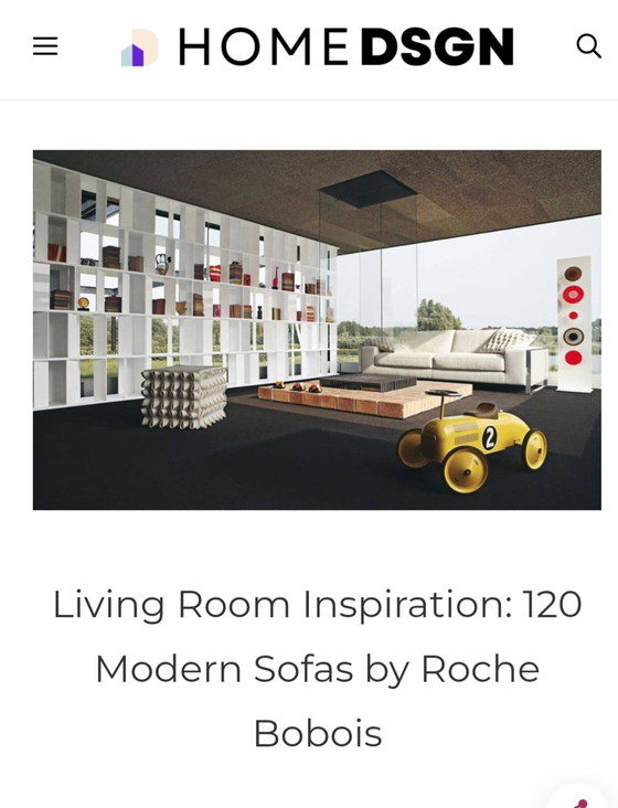 Image 1 of Roche Bobois White Flap Bookcase