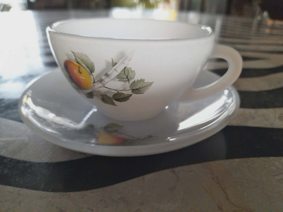 Image 1 of 6 cups with saucers Arcopal Vintage