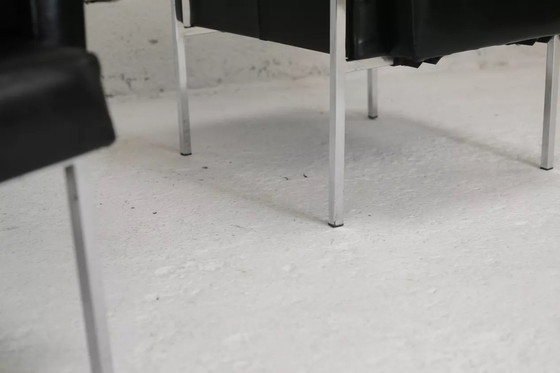 Image 1 of 2x Armchairs with stainless steel legs