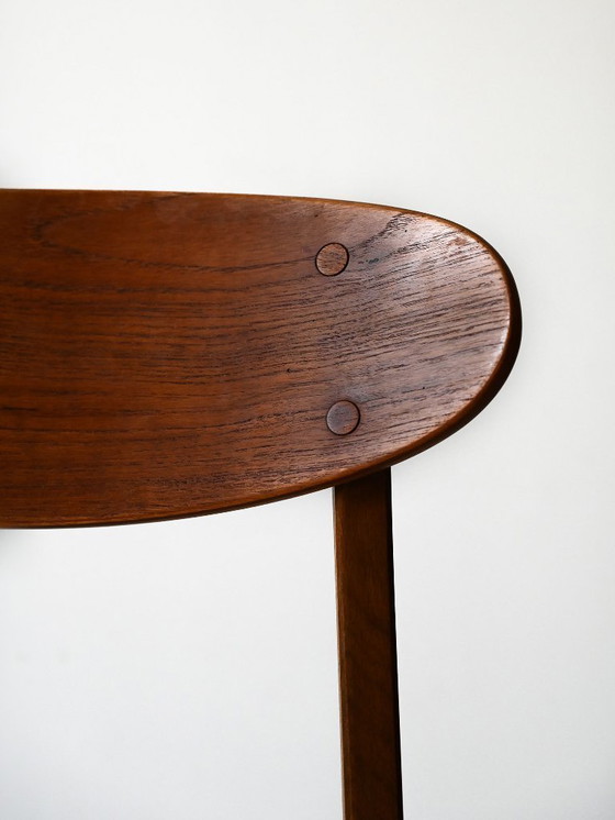 Image 1 of Set of 4 Vintage Scandinavian Teak Chairs from the 1950s