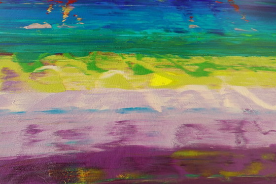 Abstract A1402 - Groot Origineel Schilderij – Schilderijen & Tekeningen, Canvas (photo 9 of 19)