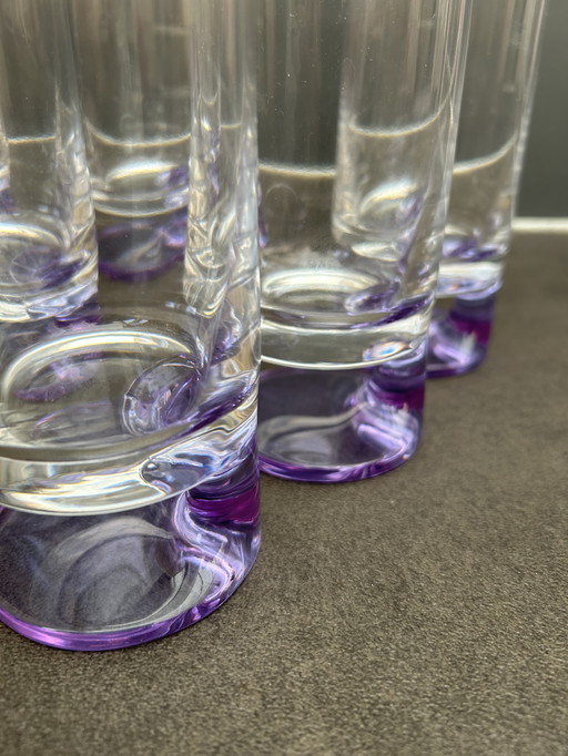 Set de 6 verres Joe Colombo pour Arnolfo di Cambio 14cm