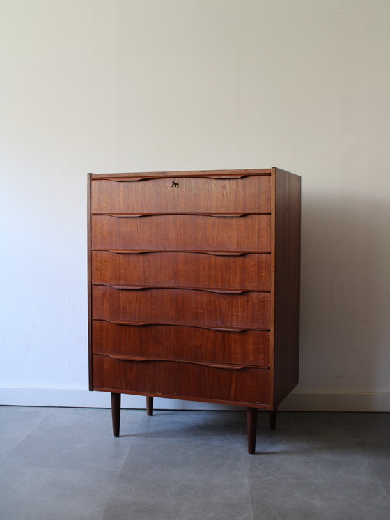 Image 1 of Vintage Deense ladekast in teak