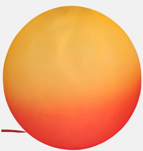 Image 1 of Lampada da tavolo vintage in vetro spaziale Honsel Sunset Globe