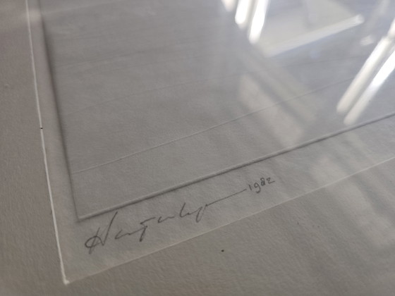 Image 1 of Zeldzaam Tweeluik ‘Landschap’ (1982) Harry van Kuyk 