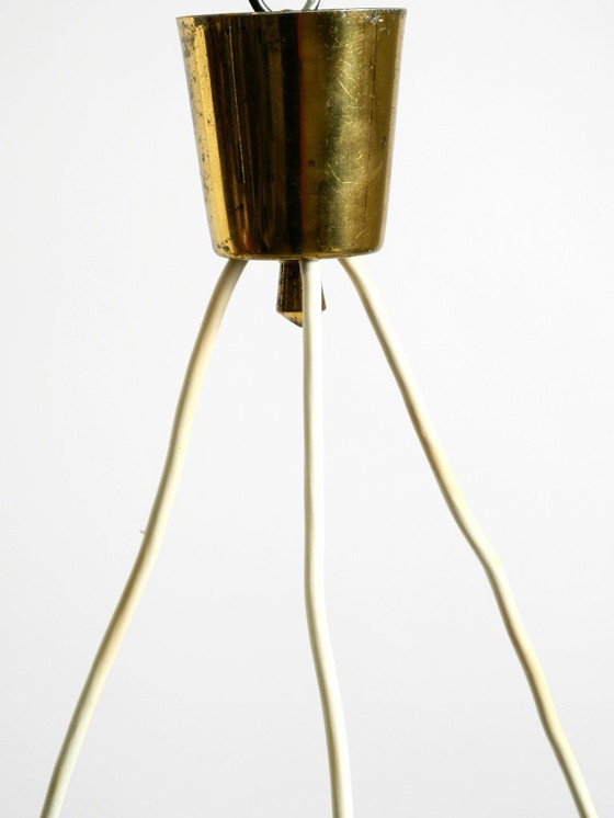 Image 1 of Beautiful Large Original Mid-Century 3-Arm Colorful Bag Ceiling Lamp