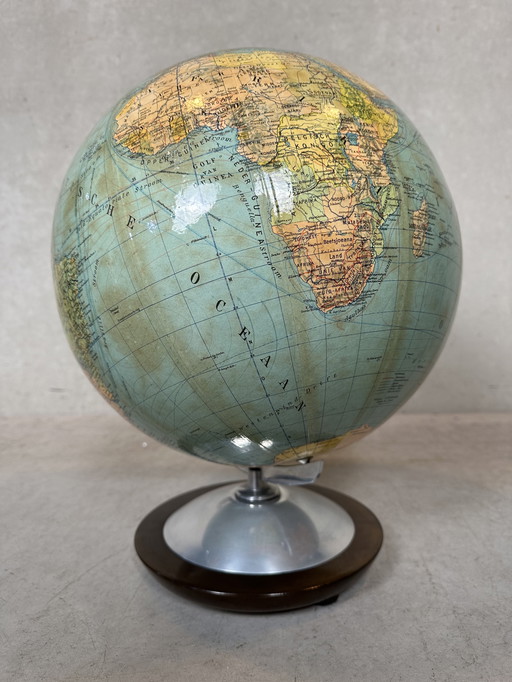 Vintage Wereldbol - Mercator - Jaren 50