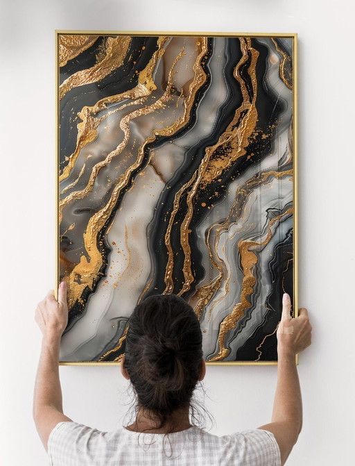 Acrylic Glass Artwork | 200x140 cm | Depthwave #3 (Ori, 1983)
