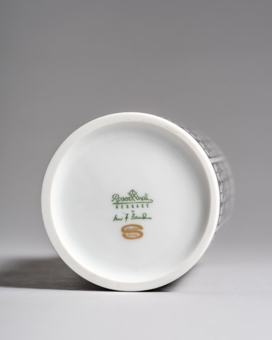 Image 1 of Rare Porcelain XL Vase Duo Hans Theo Baumann Rosenthal Germany 1963 H40cm MCM