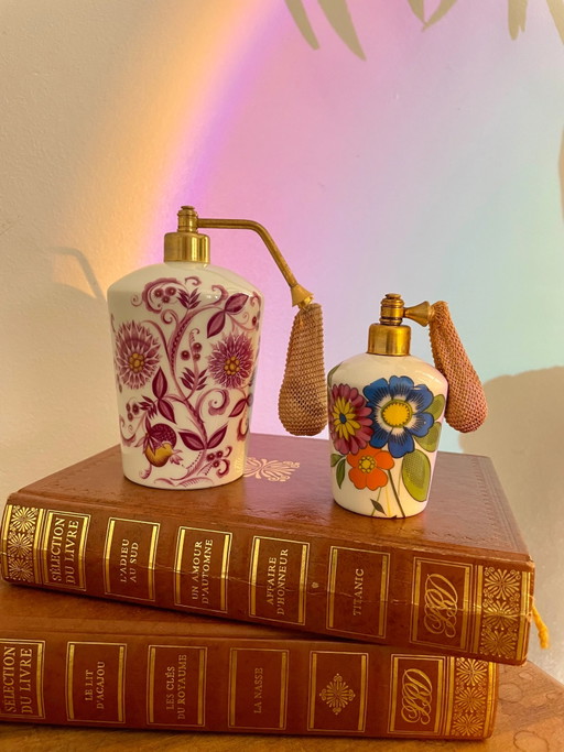 Set de Atomizadores de Perfume de Porcelana de Limoges