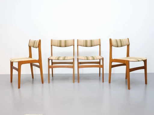 Set Van 4 Deense Eetkamerstoelen 