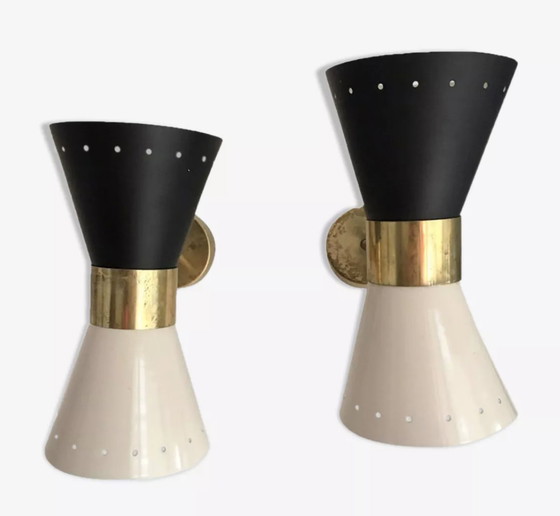 Image 1 of Coppia di applique diabolo BIANCO@BIANCO