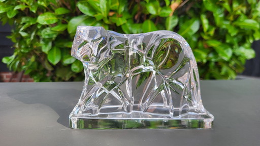Art-déco-Panther Georges Chevalier aus Kristallglas, Baccarat-Manufaktur – decoratieve objecten, Crystal (photo 2 of 7)