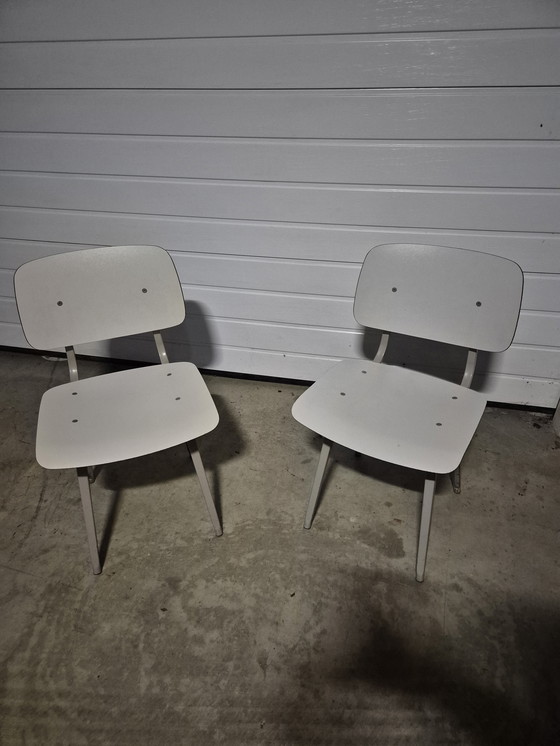 Image 1 of 2 chaises Friso Kramer Revolt en acier soigné