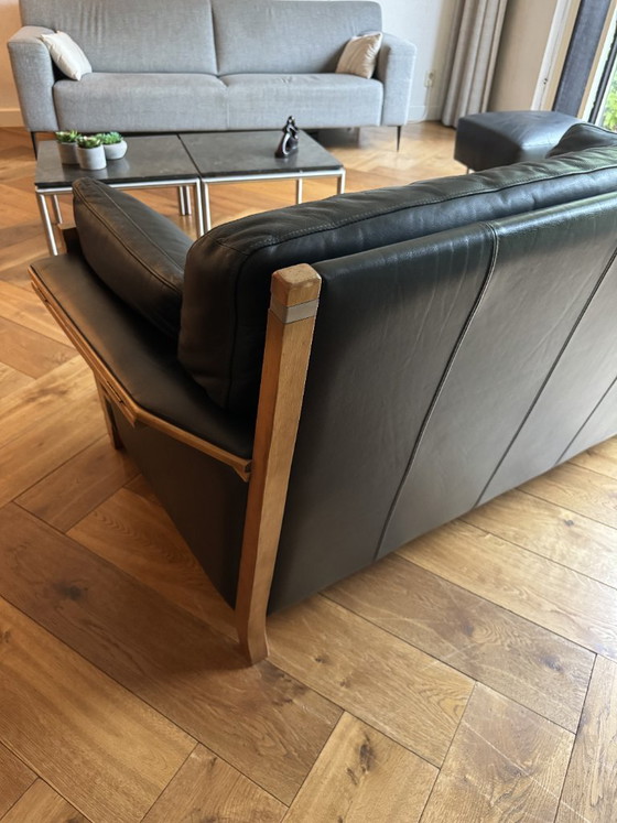 Authentisches Design Schuitema 2 Sitzer Ledersofa - Unbeschädigt - – 2 Sitzer Sofas, Wood, Leather (photo 13 of 18)