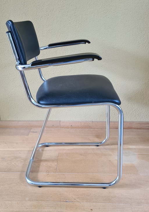 Gispen Dutch Design Tube Frame Chair Model 107