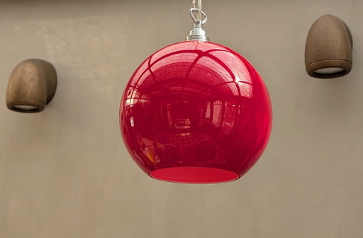 Glazen Kogel Hanglamp – hanglampen, Iron, Plastic