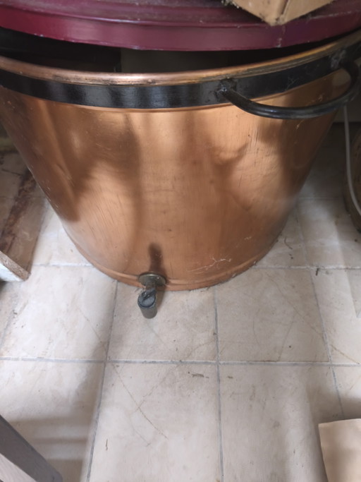 Old copper kettle
