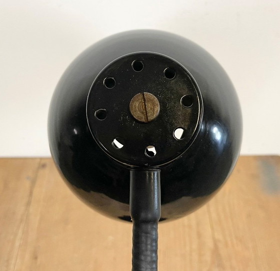 Image 1 of Black Industrial Gooseneck Table Lamp, 1960s