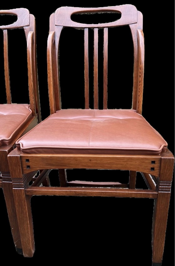 6 sedie da pranzo Schuitema in pelle – Legno (photo 4 of 15)